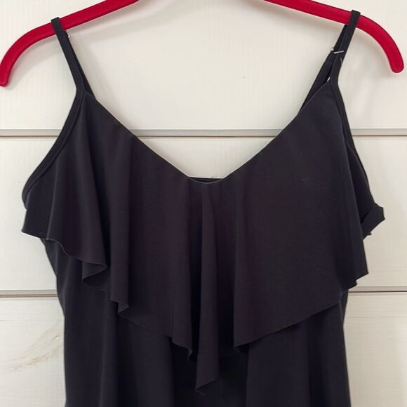 Magicsuit  Rita Wireless Ruffle Tankini Black 6006044 Size 10 - Picture 3 of 11